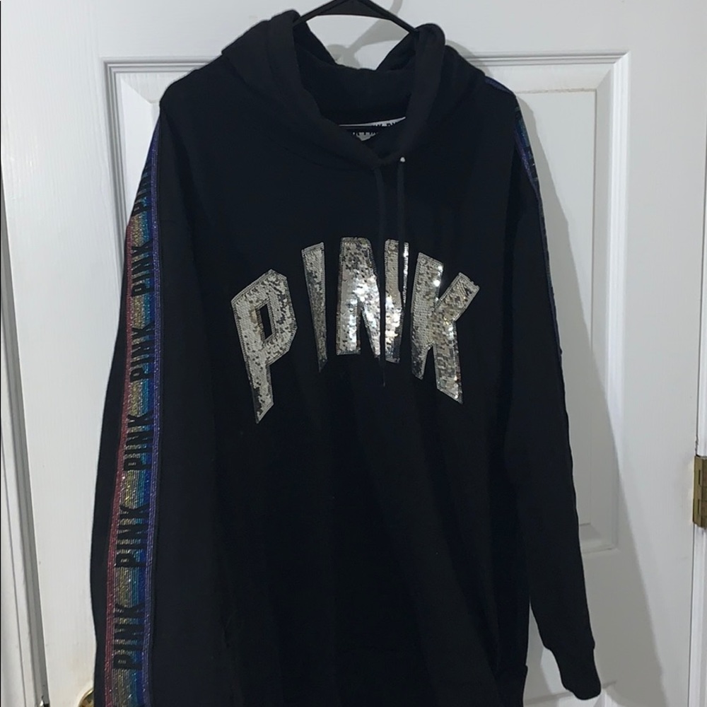 “PINK” Victoria’s Secret hoodie.